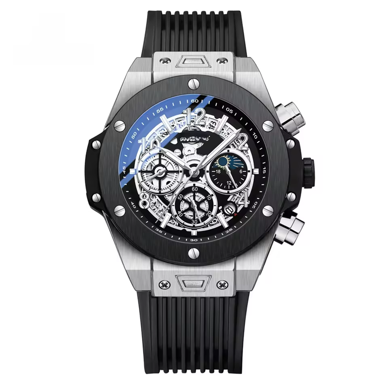 Montre Chronographe Sport Homme Chenxi – Étanche, Lumineuse, Bracelet en Silicone
