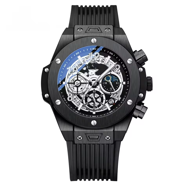 Montre Chronographe Sport Homme Chenxi – Étanche, Lumineuse, Bracelet en Silicone