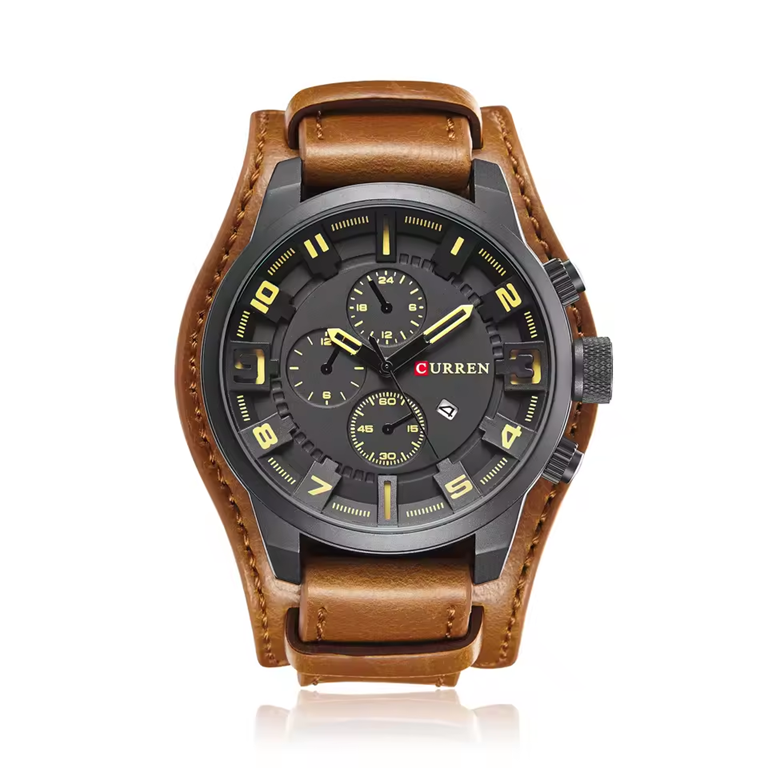 Montre CURREN 8225 Cuir Marron pour Homme