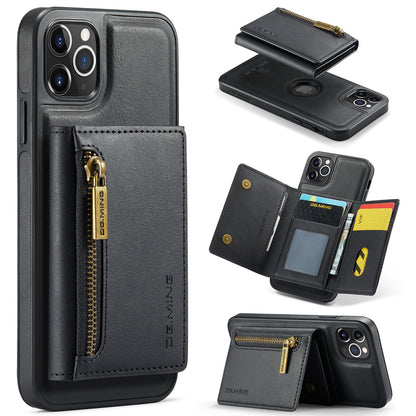 Étui Portefeuille Détachable en Cuir Rétro pour iPhone 15/14/13/12/11 Pro Max avec Fonction Magnétique et Charge Sans Fil