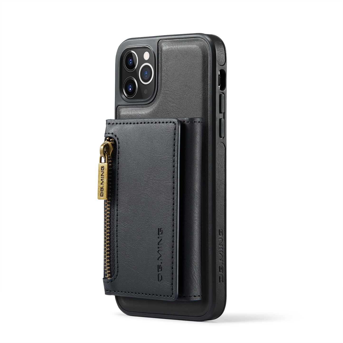 Étui Portefeuille Détachable en Cuir Rétro pour iPhone 15/14/13/12/11 Pro Max avec Fonction Magnétique et Charge Sans Fil