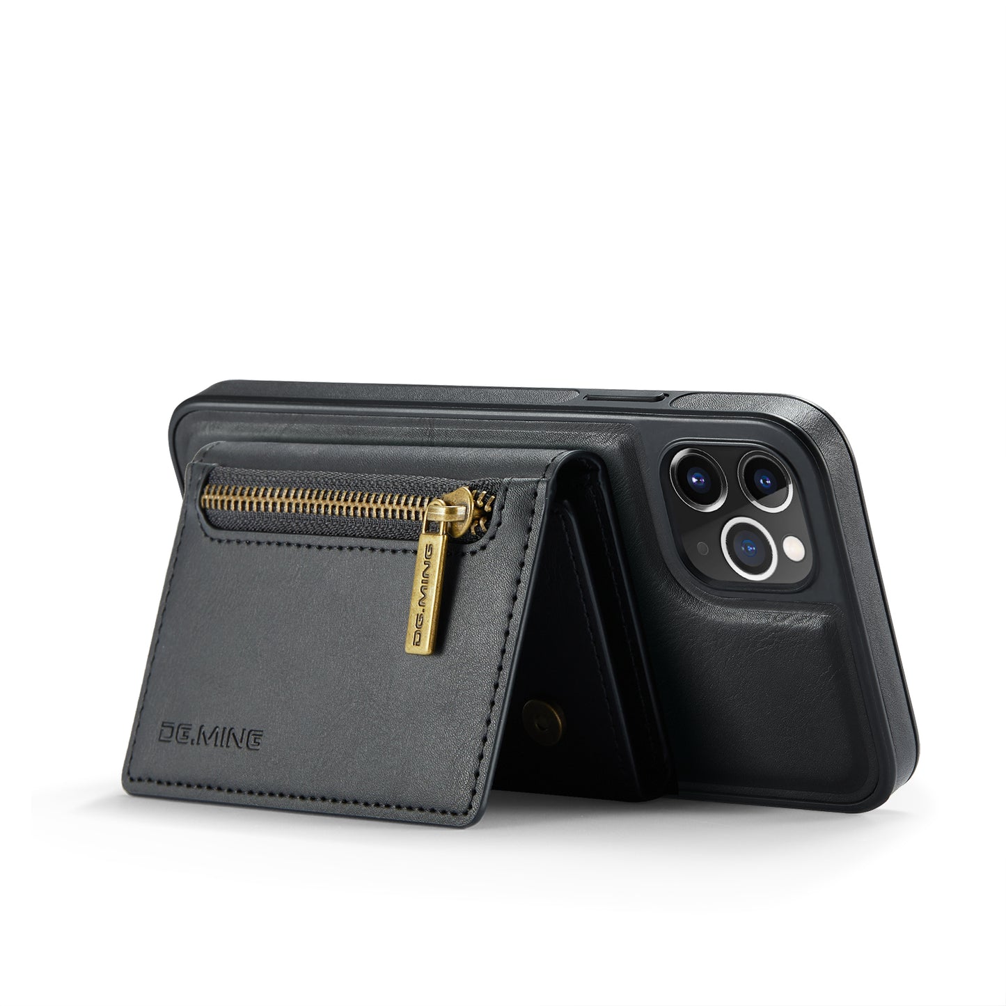 Étui Portefeuille Détachable en Cuir Rétro pour iPhone 15/14/13/12/11 Pro Max avec Fonction Magnétique et Charge Sans Fil