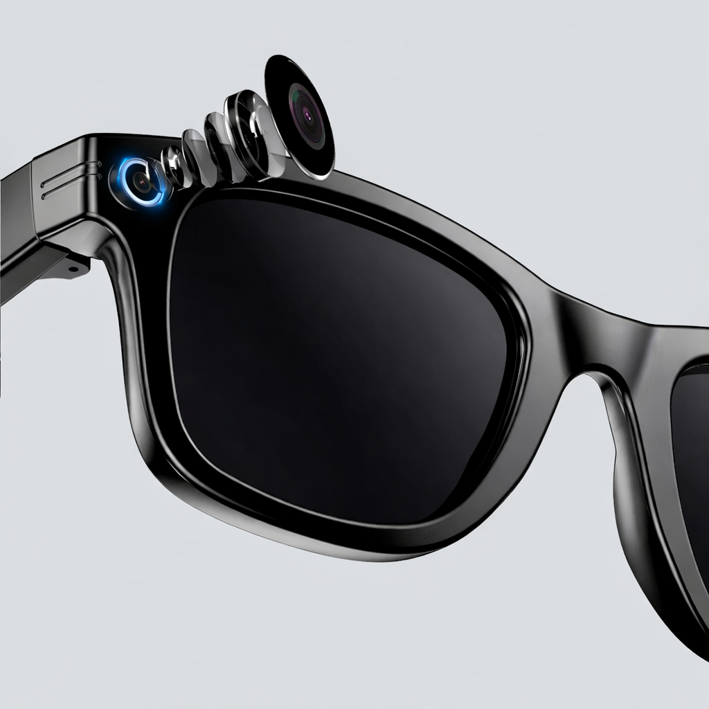 Lunettes Intelligentes 4K avec Caméra & Traduction Instantanée – AI Smart Glasses Bluetooth 5.3