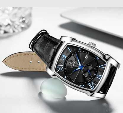 Montre de Luxe CHENXI - Noire - Design Décontracté avec Cadran Lumineux et Calendrier