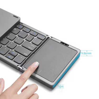 Clavier Pliable avec Touchpad – Portable, Rechargeable & Ultra Compact