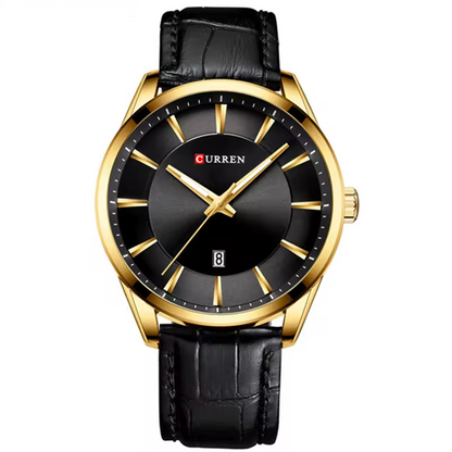 Montre Homme CURREN 8365 - Noir -  Élégance Classique & Précision Quartz