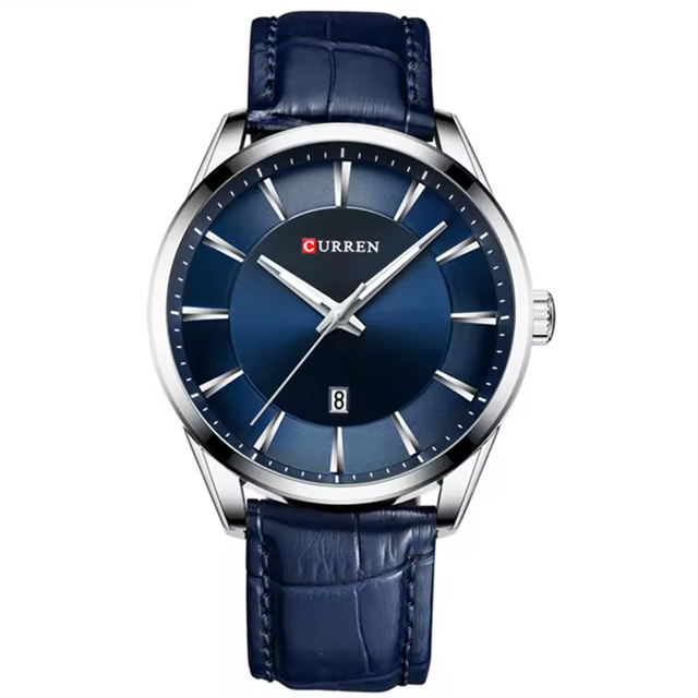 Montre Homme CURREN 8365 - Bleu -  Élégance Classique & Précision Quartz
