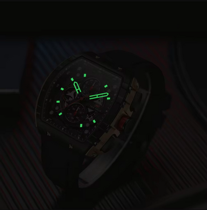 Montre Chronographe Sportive pour Hommes MINI FOCUS - Design Avant-Gardiste avec Bracelet en Silicone