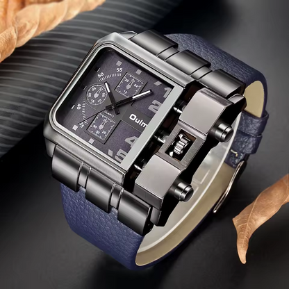 Montre OULM HP3364 – Bleu-Bleu - Design Unique et Précision Quartz