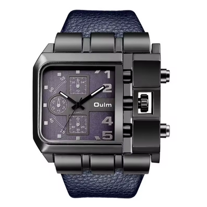 Montre OULM HP3364 – Bleu-Bleu - Design Unique et Précision Quartz