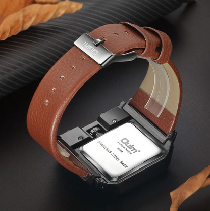Montre OULM HP3364 – Marron-Marron - Design Unique et Précision Quartz