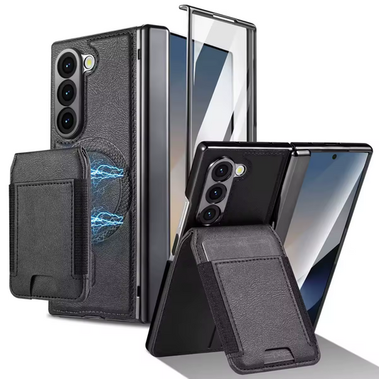 Coque Magnétique 2-en-1 Samsung Galaxy Z Fold 3 à 7 – MagSafe, Portefeuille Détachable & Protection Totale