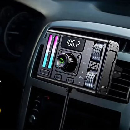 Transmetteur FM Bluetooth 5.3 Pour Voitures – Lecteur Musique & Chargeur Rapide Double USB
