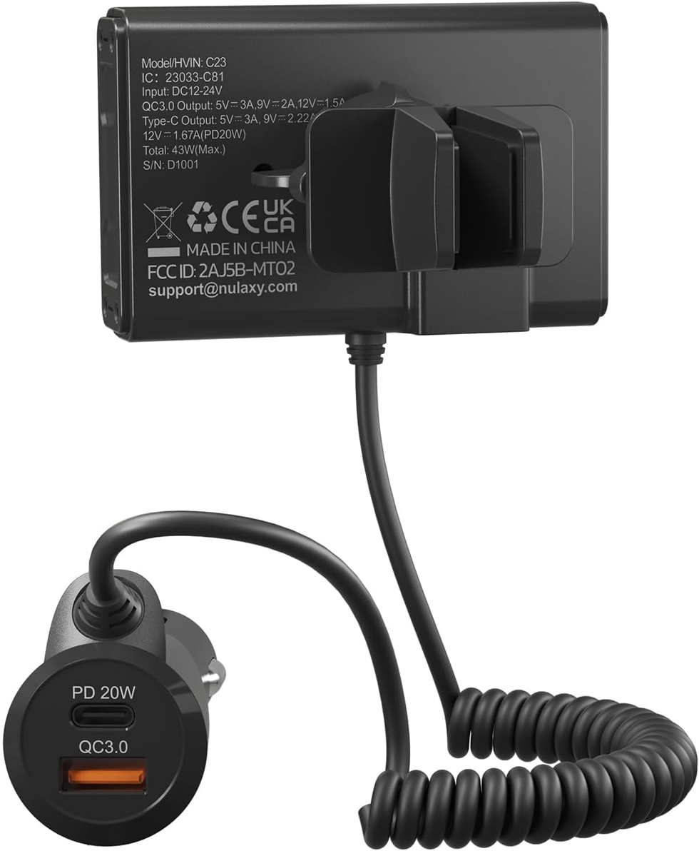 Transmetteur FM Bluetooth 5.3 Pour Voitures – Lecteur Musique & Chargeur Rapide Double USB
