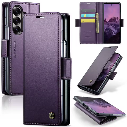 Coque Portefeuille Premium Samsung Galaxy Z Fold 3 à 7 – Cuir PU, RFID & Support Intégré