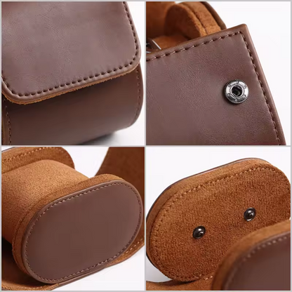 Boîte de Rangement Portable pour Montre en Cuir PU – Étui Cadeau Haut de Gamme