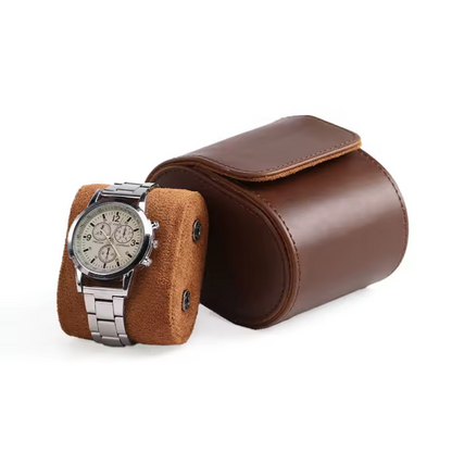 Boîte de Rangement Portable pour Montre en Cuir PU – Étui Cadeau Haut de Gamme