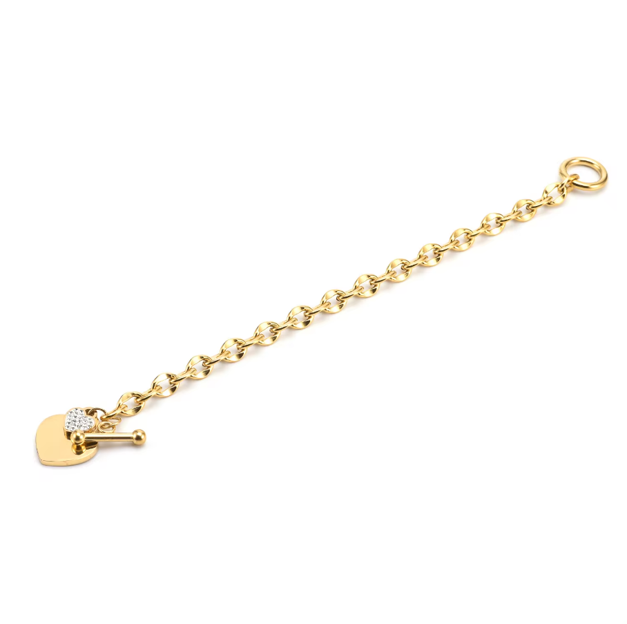 Ensemble de Luxe Scottie : Montre Femme et 2 Bracelets en Acier Inoxydable Plaqué Or 18K