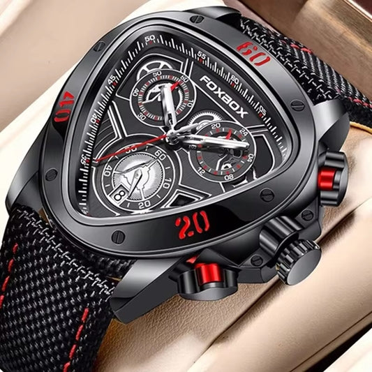 Montre Pilote FOXBOX Sport Racing pour Hommes - Élégance et Performance